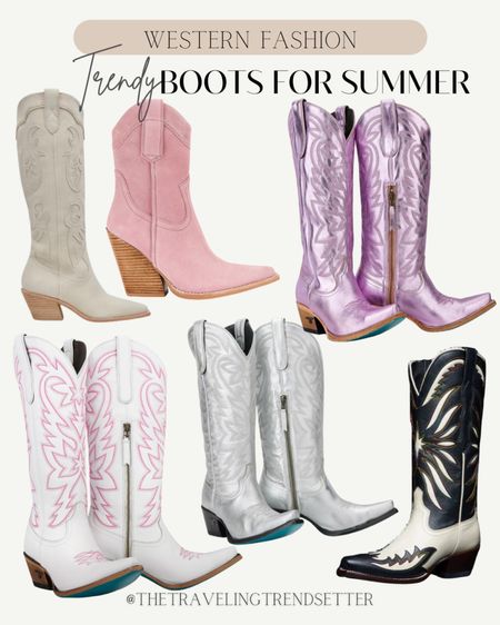 Trendy boots for summer cowgirl boots cowboy boots 

#LTKStyleTip #LTKFestival #LTKShoeCrush