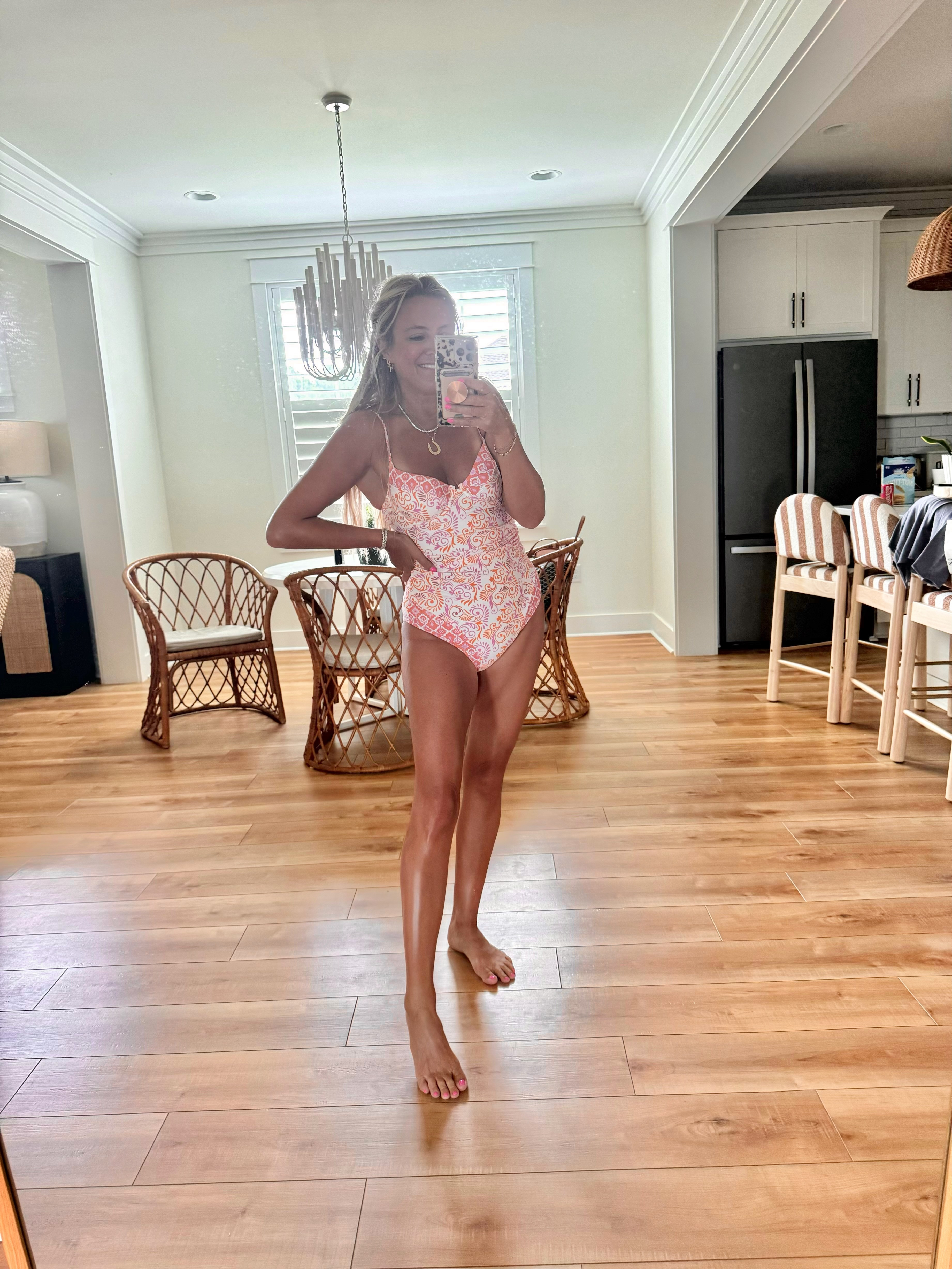 A pink bikini will always have my heart 💗 Obsessed with the colorful crochet-inspired pattern and braided tie details on this one. Such a cute suit for pool days, beach trips and tropical vacations! 

 #LTKdayinmylife #LTKfitnessgoals #LTKSeasonal