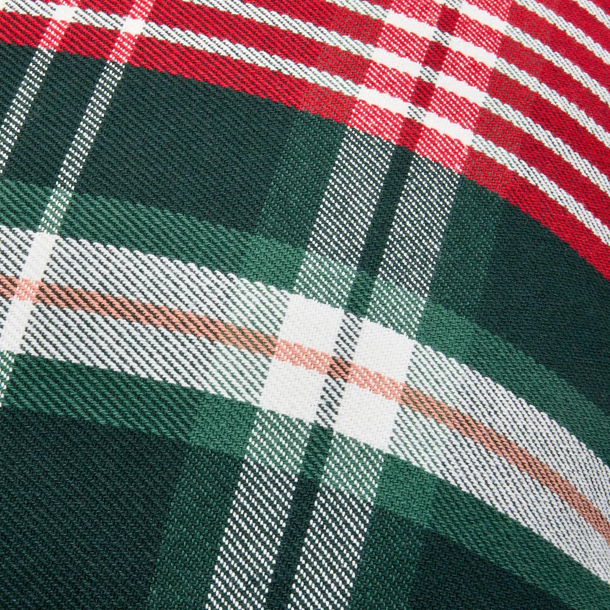 24"x24" Plaid Square Toss Pillow Red/Green - Hearth & Hand™ with Magnolia | Target