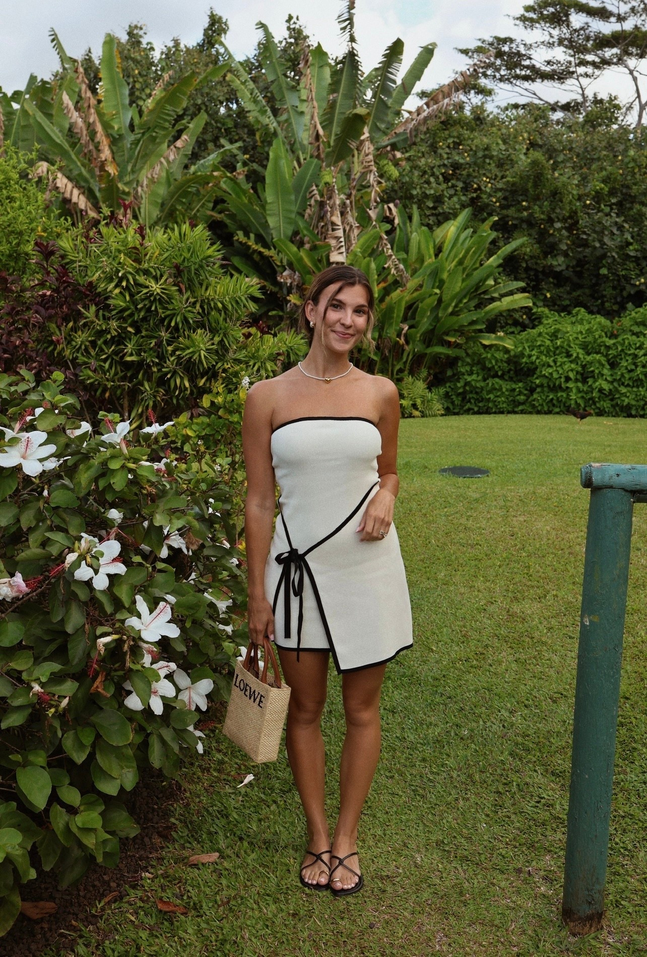 Since vacation season is coming up!!! Linking this outfit— wearing size small in dress🤍

Resort wear, vacation outfit inspo, Hawaii, Europe, spring break, bag, neutrals, Mexico, Cabo, artizia, meshki, loewe 