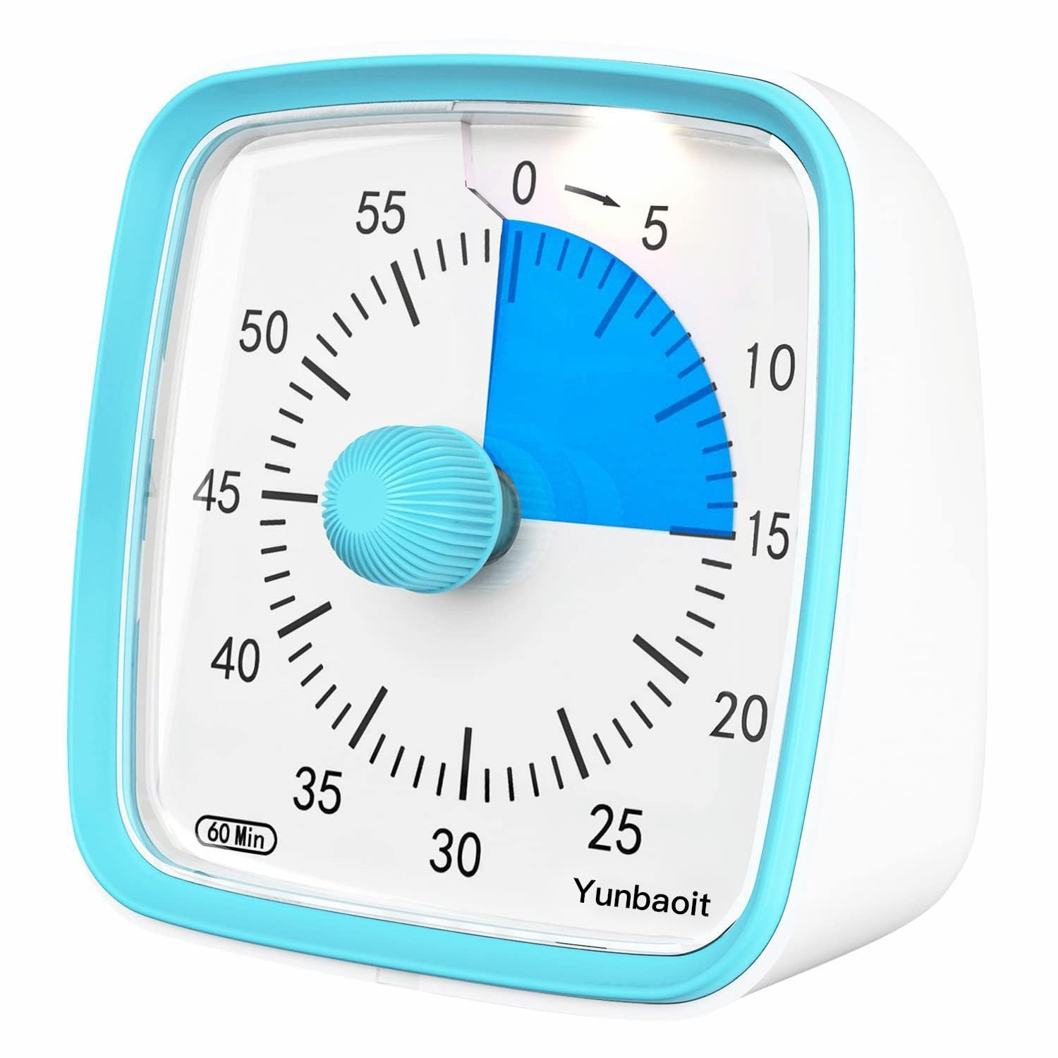 Yunbaoit Visual Timer with Night Light, 60-Minute Countdown Timer for Kids and Adults, Silent Cla... | Amazon (US)