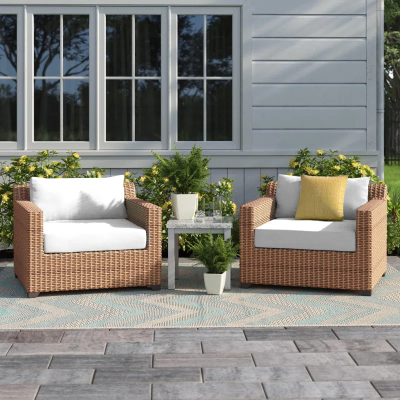Ambroselli Patio Chair with Cushions | Wayfair North America