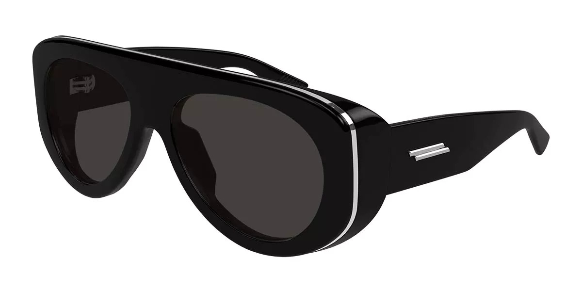 Bottega Veneta BV1362S 001 Men's Sunglasses Black Size 58 | SmartBuyGlasses Global