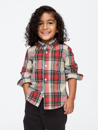 Baby &amp;amp; Toddler Organic Cotton Poplin Shirt | Gap (US)