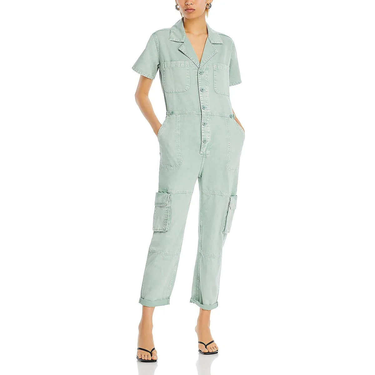 Womens Faded Cargo Jumpsuit | Shop Simon