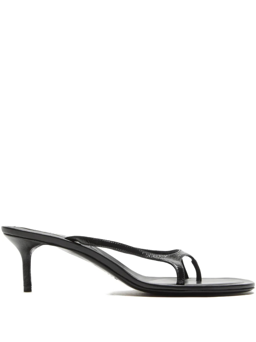Acne Studiosleather heeled sandals | Farfetch Global
