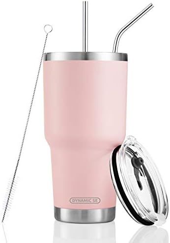 Toopify 30 oz Stainless Steel Insulated Tumbler Travel Mug with Straw Slider Lid, Cleaning Brush, Do | Amazon (US)