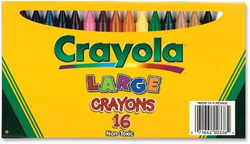Crayola Large Crayons, Classic Colors, 16 Count | Amazon (US)