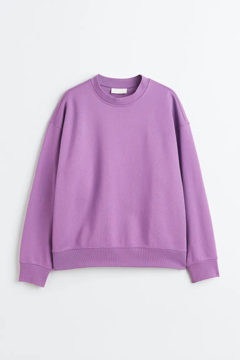 Oversized Fit Cotton Sweatshirt | H&M (US + CA)