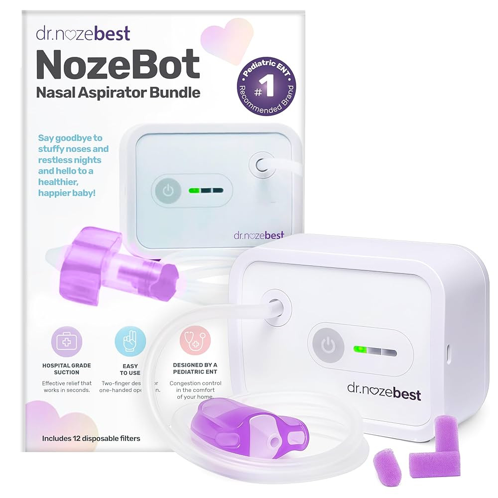 Dr. Noze Best - NozeBot | Electric Baby Nasal Aspirator | Hospital Grade Suction | Nose Sucker an... | Amazon (US)