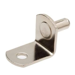 5 mm Nickel Plated Angled Shelf Support Value Pack (24-Piece) | The Home Depot