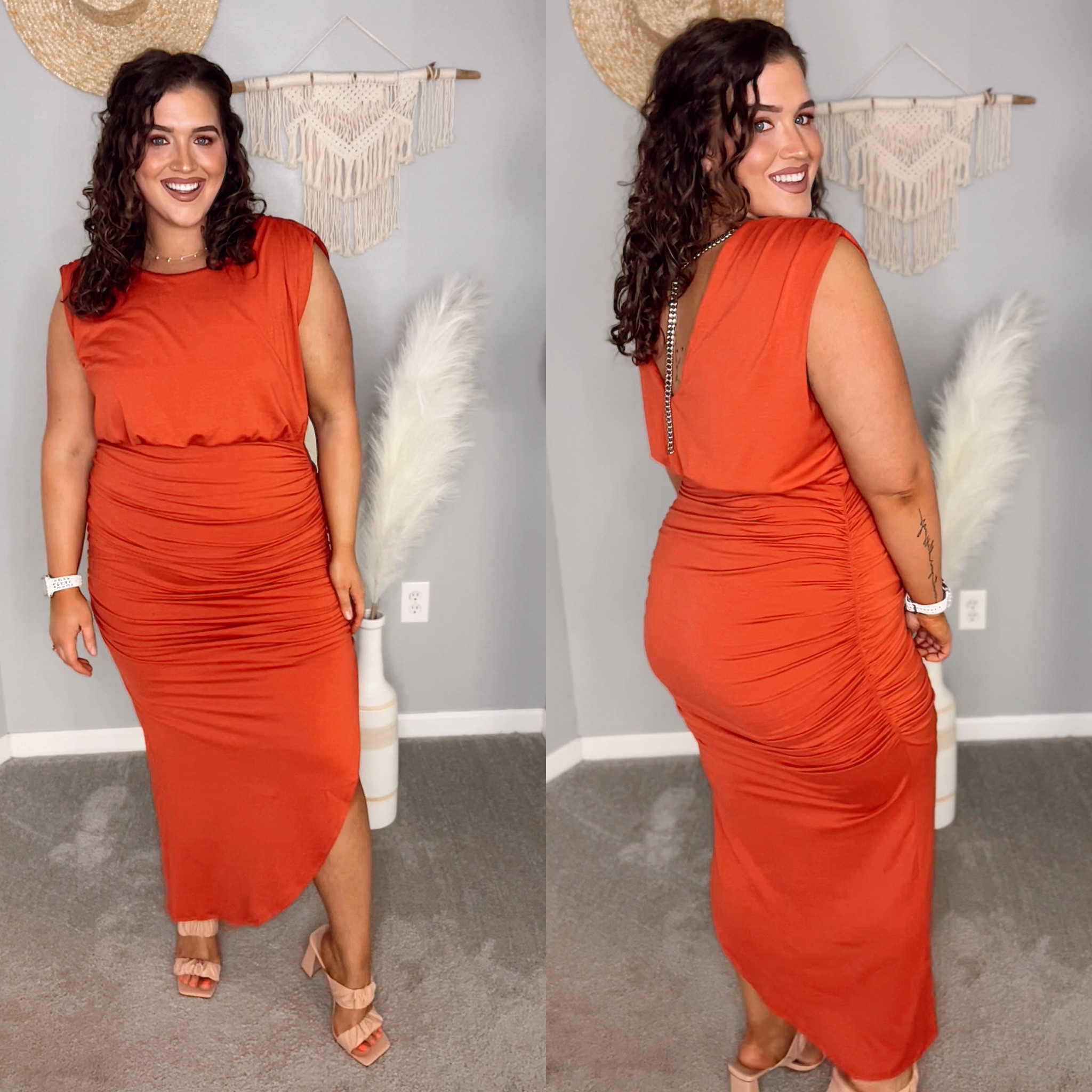 Midsize Spring wedding guest dress on a size 12/14 all under $40 on Amazon! 💐💍💒 Size L 
Date night outfit, vacation dress 
#weddingguestdress #mididress #maxidress #springwedding #datenight #ootn #heels #bodycon #springstyle #curvyfashion #affordablestyle 

#LTKSeasonal #LTKcurves #LTKstyletip