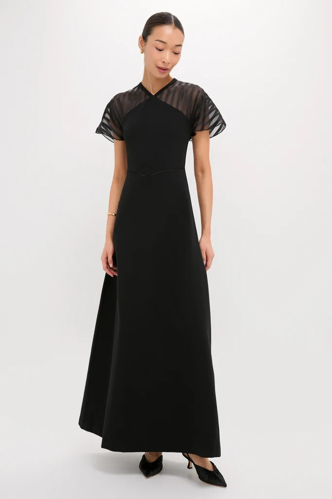 Black Crepe Annelise Dress | Tuckernuck (US)