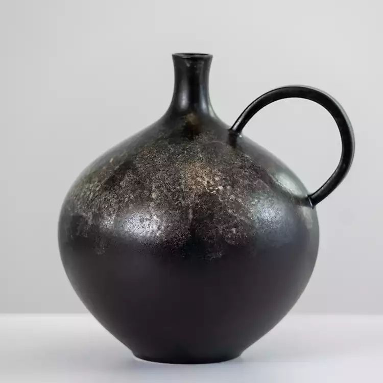 New! Antique Black Gourd Pitcher Vase, 10 in. | Kirkland's Home
