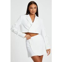 Womens Off White Wrap Mini Skirt - Tan - 14 | NastyGal UK