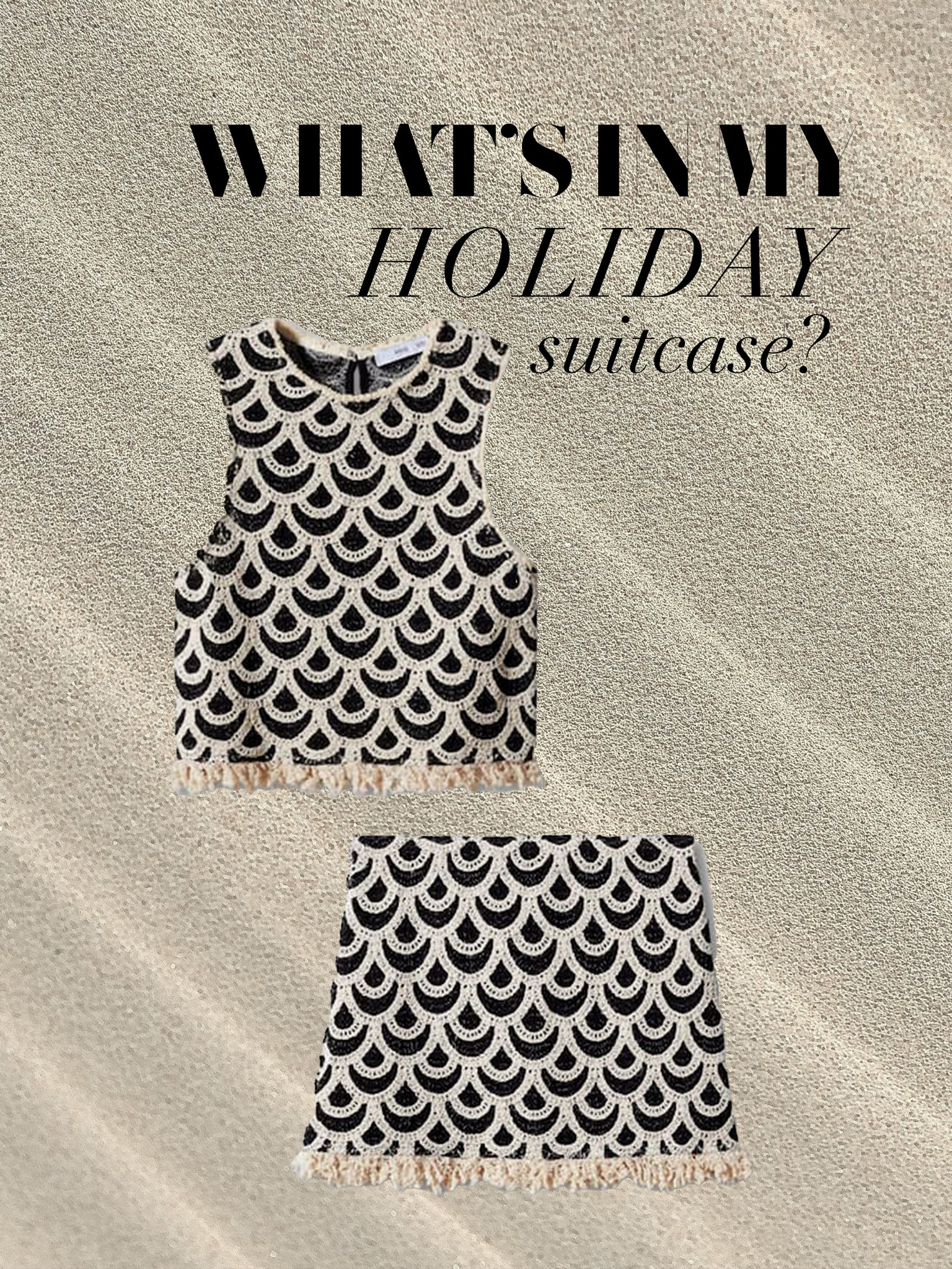 This Mango coord is so fun for beach to boardwalk to bar. Co-ords are also great to save on packing space because you can mix and match them with other staple pieces 🌼
Holiday wardrobe | Mini skirt | Crochet skirt | Crop top | Fringed top | Crochet top | Coord 

#LTKstyletip #LTKtravel #LTKeurope