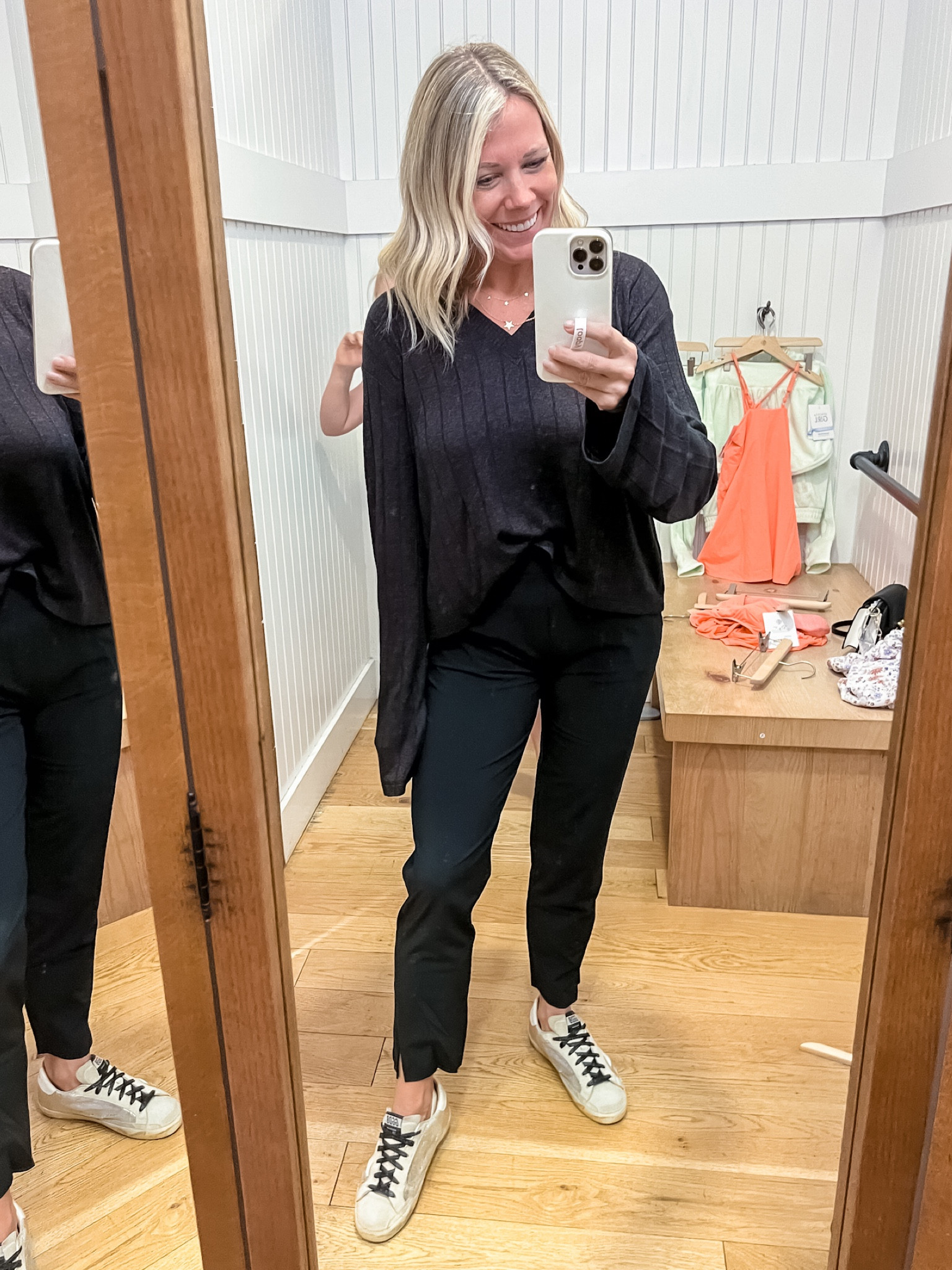 Love this athleta knit hoodie with black straight leg pants. Size small sweater and pants. Activewear joggers sweatshirts hoodies 

#LTKstyletip #LTKunder100 #LTKSeasonal