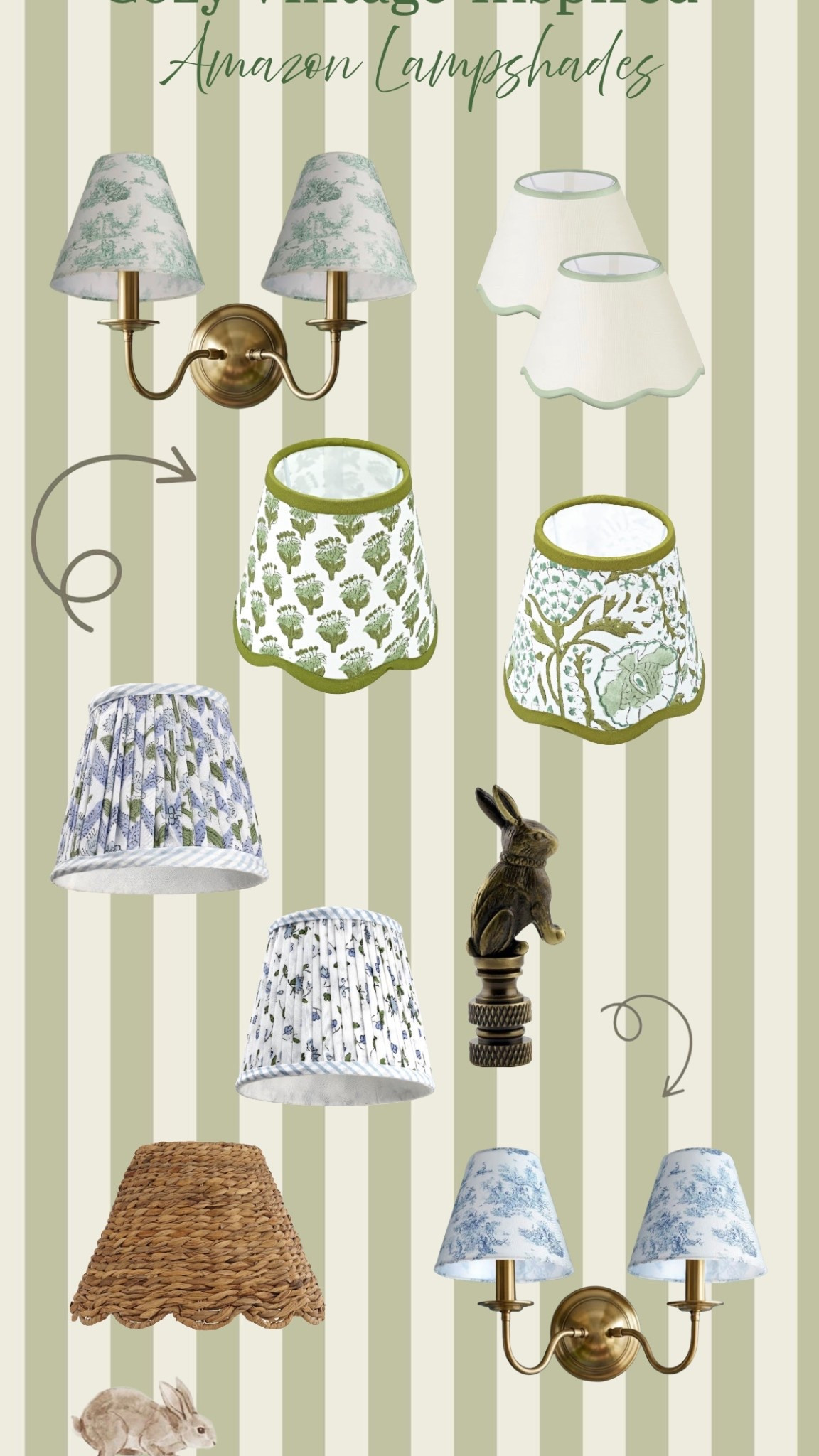 Cozy Vintage-Inspired Amazon Lampshades 🤍

If you love the cozy cottage look as much as we do, these vintage-inspired lampshades from Amazon are such an easy way to add charm to your home. Think soft florals, scalloped edges, toile patterns, and warm woven textures — the perfect little detail to make a lamp feel curated and timeless.

We rounded up some of our favorite styles that give that antique market charm without the antique hunt.

Everything is linked for you in our LTK and Amazon storefront ✨

Which one is your favorite? The toile, scalloped green trim, or the woven shade?

#LTKhome #cozycottage #vintageinspired #amazonhome #cottagecoredecor #lampstyling #vintagehome #cozyhomefinds #amazonhomefinds #craftedhiveculture

#LTKSeasonal #LTKHome #LTKSpringSale