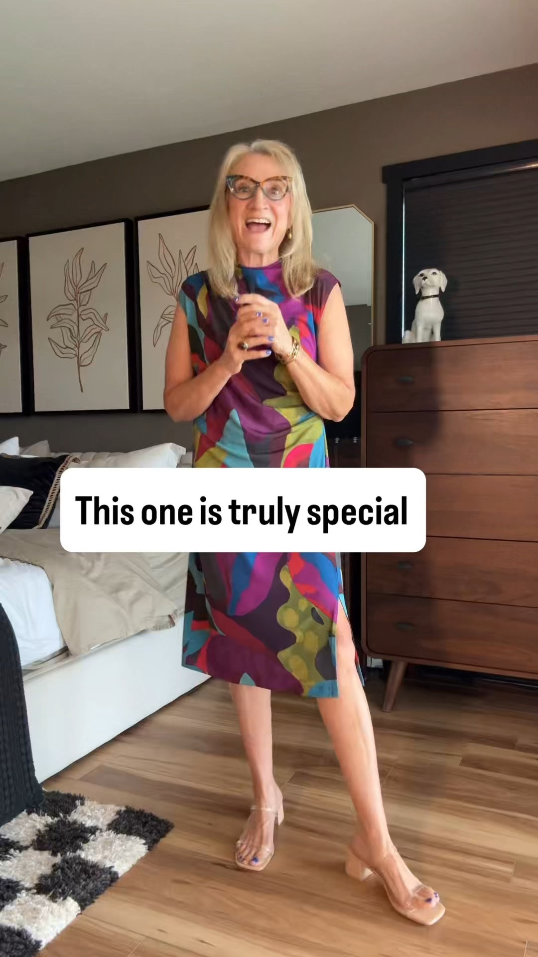 This gorgeous dress is a perfect investment piece! It also comes in a version with elbow length sleeves. The pattern is perfect for summer and right on into fall, so I have styled it both ways for us. If you use my name, LISA, you can get 10% off sitewide at Clara Sunwoo. Comment SHOP for the link. @clarasunwoo  #clarasunwoo #transitionalfashion #statementdress #stylinginspo #fallfashion

#LTKootd #LTKOver40