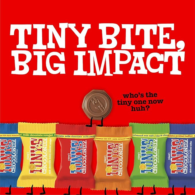 Tony’s Chocolonely Assorted Chocolate Candy Pieces, Belgian Milk & Dark Chocolate, Caramel Sea ... | Amazon (US)