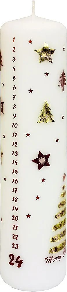 Unique Advent Festive Christmas Calendar Candle, Designed by Nordic Hygge, Christmas Tree and Sta... | Amazon (US)