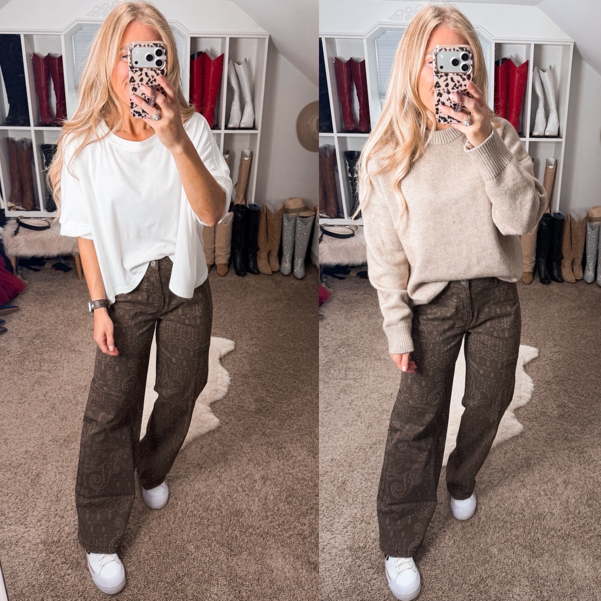 Walmart style.  Fall outfit, fall ootd, wide leg pant

#LTKootd #LTKSeasonal #LTKgrwm