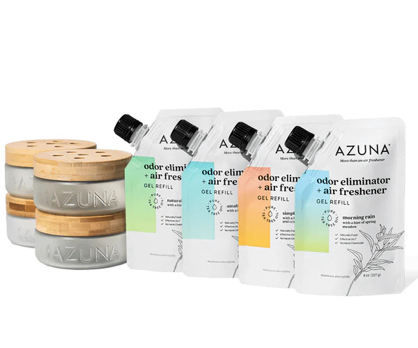 Luxe Glass Odor Eliminator 4 Room Starter Variety Kit | Azuna