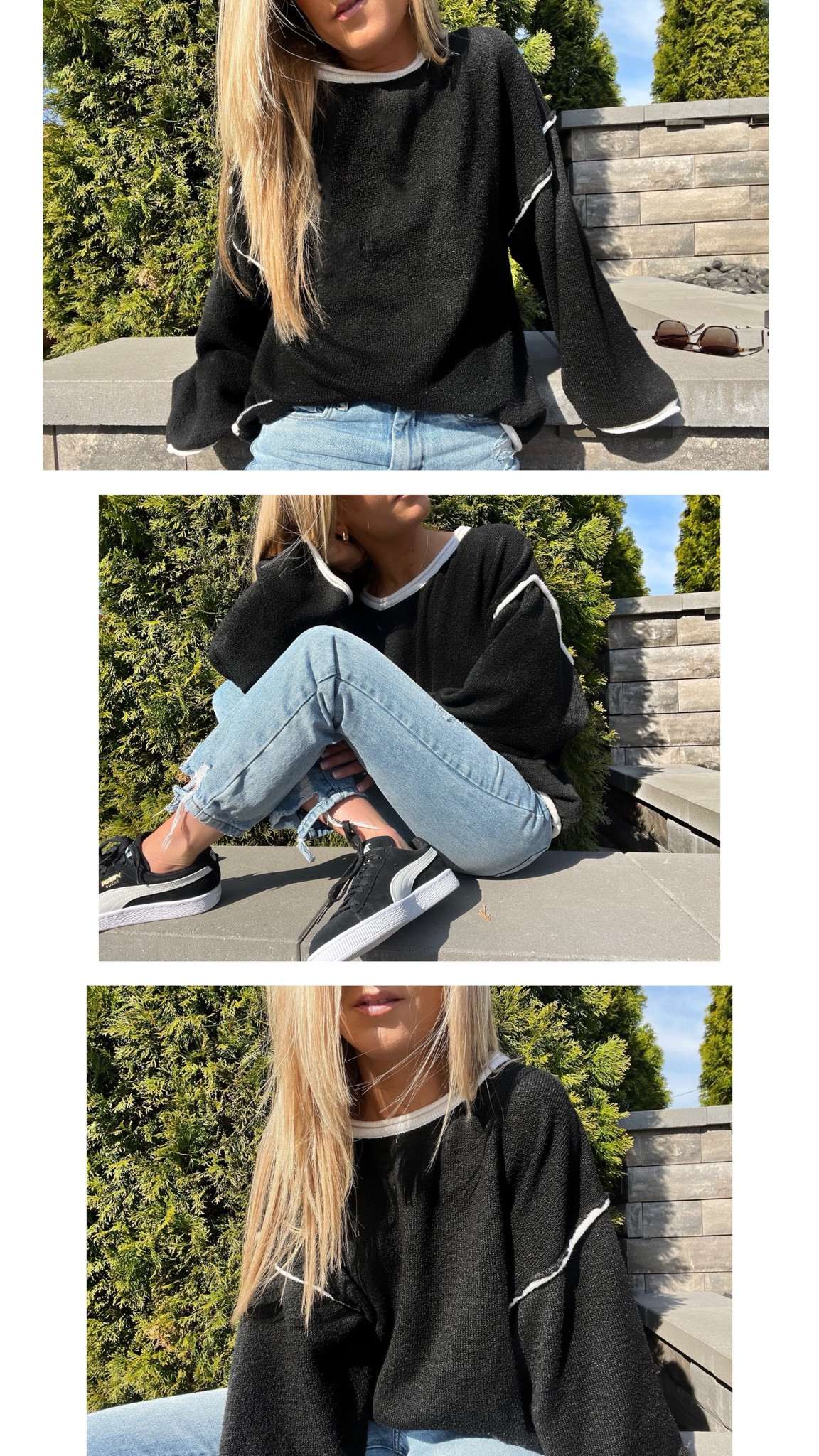 Comfy Spring Sweater 🖤
:
SALENT Womens Casual Oversized Sweaters Loose Soft Chunky Knit Long Batwing Sleeve Pullover Sweater Tunic Outfit Tops Amazon Sweater
Color: Black (size S) - $43
:
[BLANKNYC] Womens Luxury Clothing Stylish Cropped Jeans, Fashionable Pants, Casual Wear, The Madison Crop Amazon Jeans – Color: Double Agent (size 24) - $60
:
Puma Suede Classic sneakers in black with white detail – (tts) -$75
 •
 •
Casual outfits, sneaker outfits, puma sneakers, Amazon fashion, amazon finds, amazon outfits, Spring style, spring outfits, outfit ideas, Casual style, sweaters, affordable style

#LTKunder50 #LTKshoecrush #LTKFind