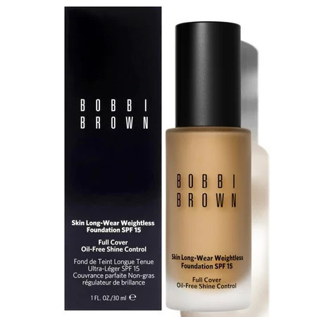 Bobbi Brown Skin Long-Wear Weightless Oil Free Shine Control Foundation SPF 15 - Warm Beige (W-046/3.5) 1 oz/30 ml | Walmart (US)