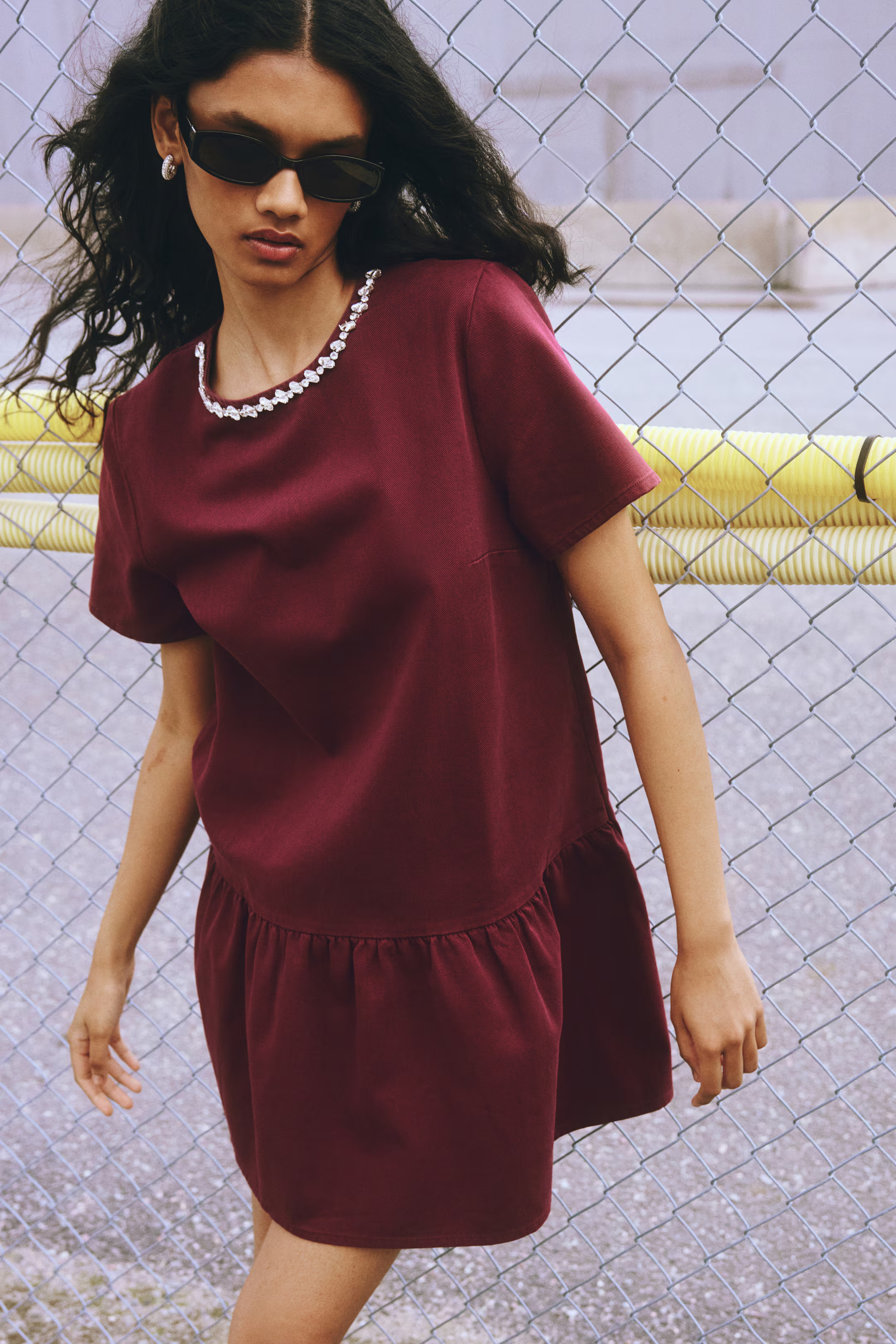 Rhinestone-Embellished Dress | H&M (US + CA)