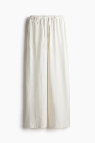 H & M - Cotton Drawstring Pants - White | H&M (US + CA)