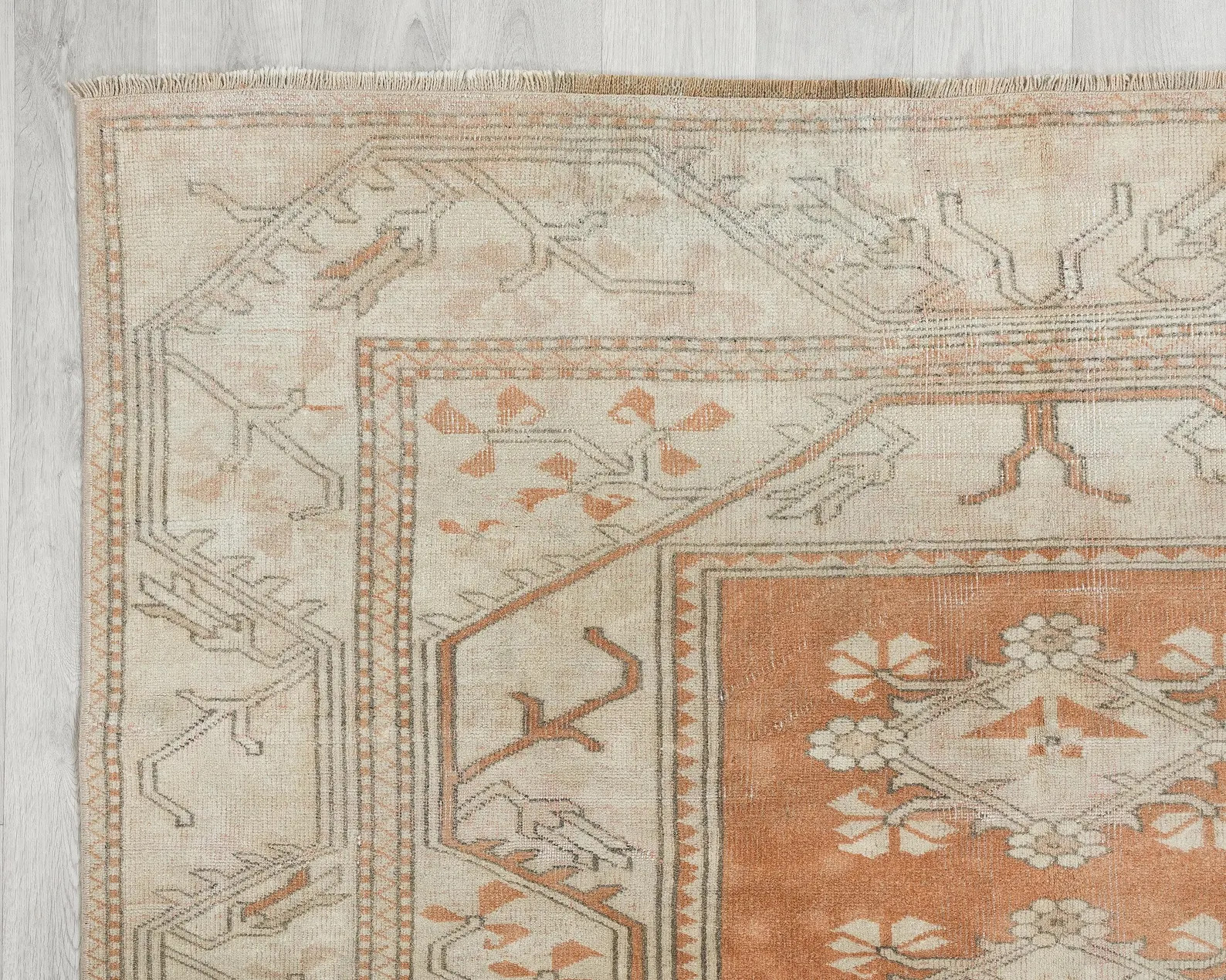 5x7 Boho One of a Kind Handmade Vintage Turkish Oushak Area Rug - Etsy | Etsy (US)