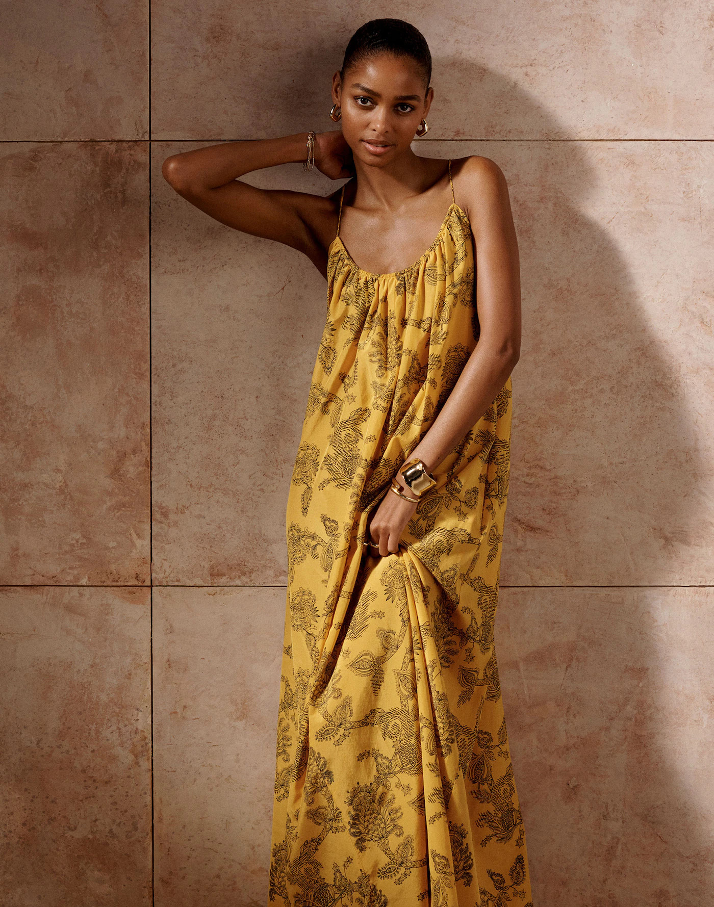 U-Neck Crossback Maxi Dress in Paisley | Madewell | Madewell