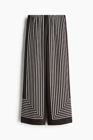 H & M - Pull-On Pants - Dark Brown/Striped | H&M (US + CA)