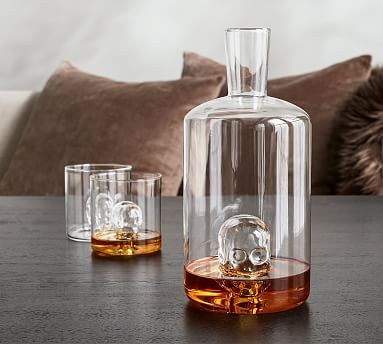 Glass Skull Liquor Decanter | Pottery Barn (US)