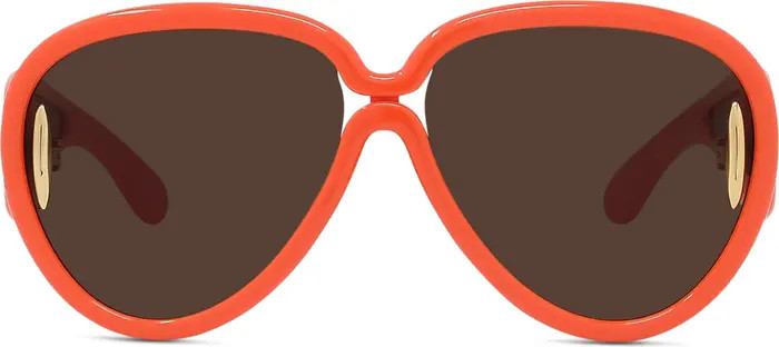 x Paula's Ibiza 65mm Oversize Pilot Sunglasses | Nordstrom