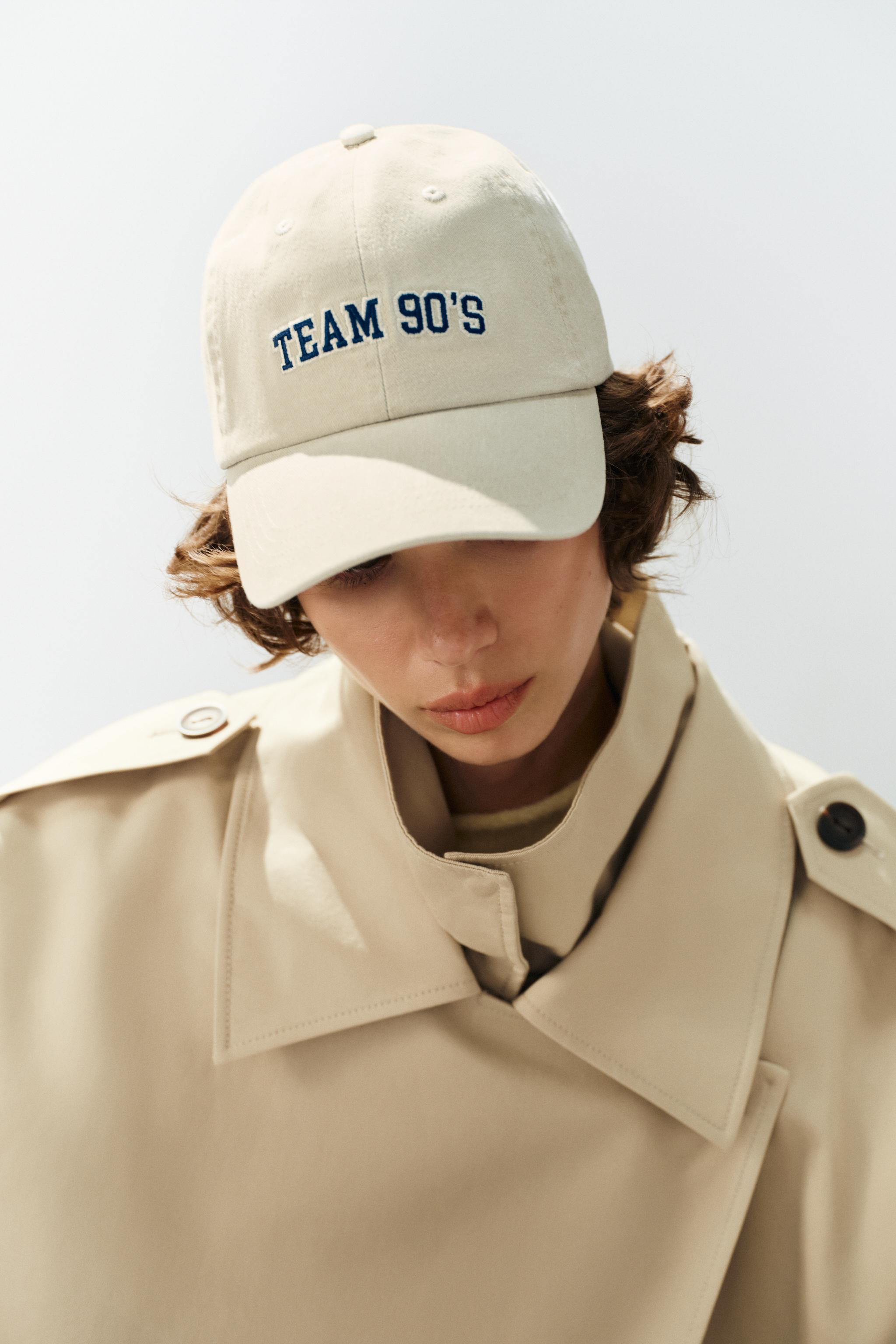 CONTRAST EMBROIDERY TWILL CAP | Zara UK