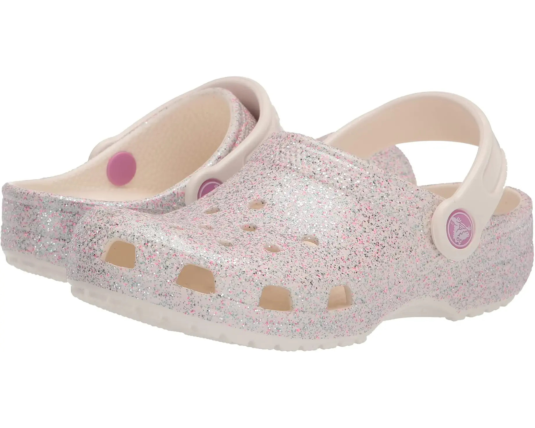 Crocs Kids Classic Glitter Clog (Little Kid/Big Kid) | Zappos