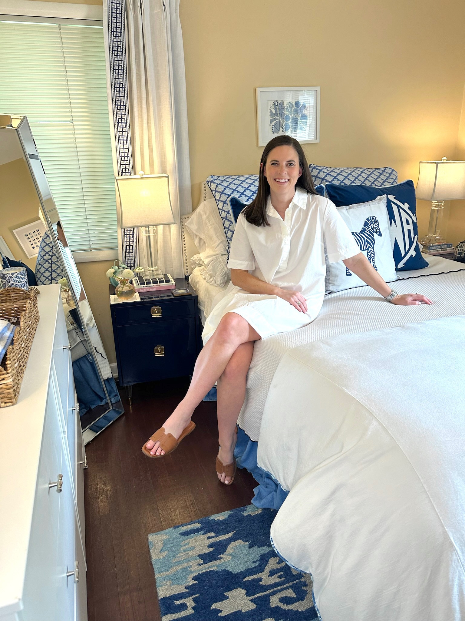 Be our guest! Today I’m sharing how our guest bedroom has come together so far, and those of you thag have followed me on Instagram for awhile will probably recognize most of this from my last house. Overall I love how it’s coming together but am eager to install a new ceiling fan, paint the room, and eventually get a new headboard that is actually visible. If you have any favorite light blue paint colors definitely let me know (the @Samplize swatches shown are leftovers from painting iur front door)! 

I’ve linked what I can on my ShopMy and LTK accounts linked in my profile and will also be sharing links in my instagram stories! 

#roomtour #guestroom #guestbedroom #bedroomtour #blueandwhite #blueandwhitehome #firsthome #grandmillenial #grandmillenialhome #grandmillennialdecor #blueandwhitebedroom #room422 #annieselke #inspiredhome #rollerrabbit #preppyhome #southernhome #southernstyle #homeinteriors #vietri @Room 422 @Roller Rabbit @Serena & Lily 

#LTKFindsUnder50 #LTKFindsUnder100