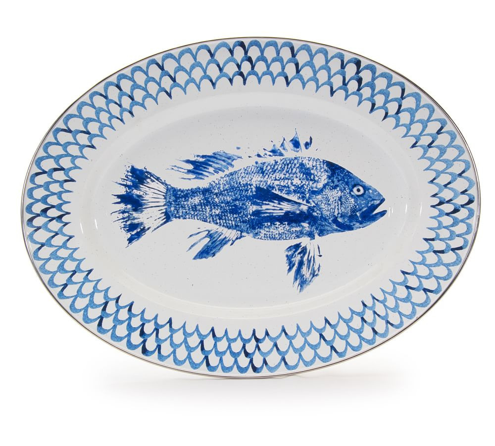 Golden Rabbit Pescado Enamel Collection | Pottery Barn (US)
