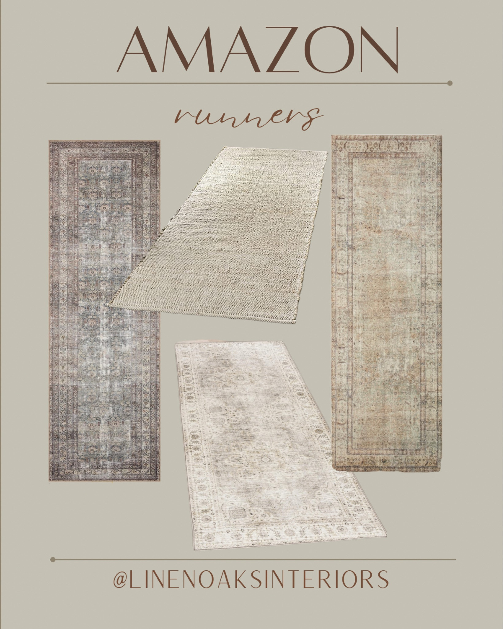 Amazon Organic Modern Neutral Runners


No shed jute runner
Vintage neutral runner
Loloi vintage runnerr

#LTKfamily #LTKhome #LTKMostLoved