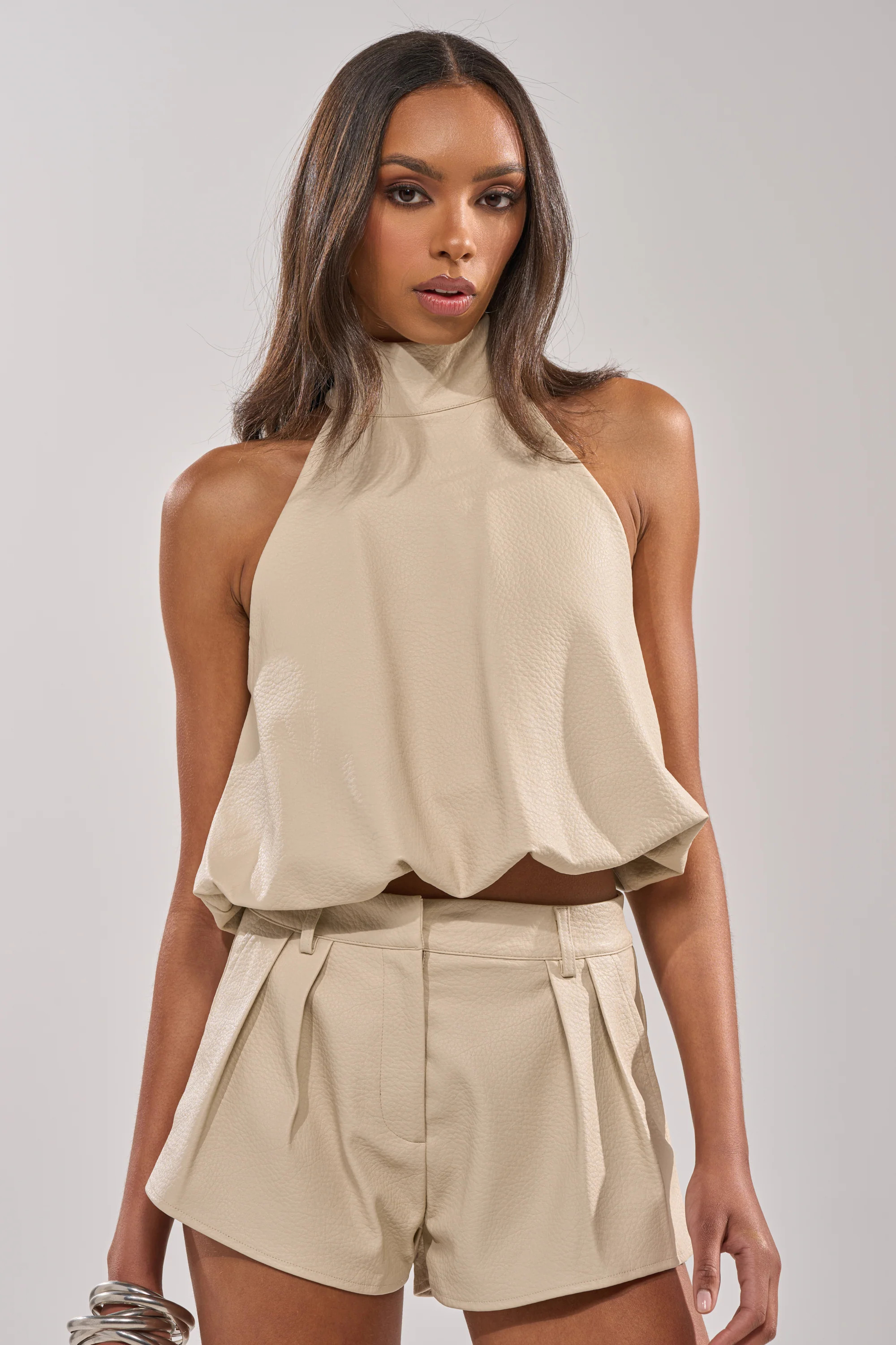 UBAE LEATHER TOP | AKIRA