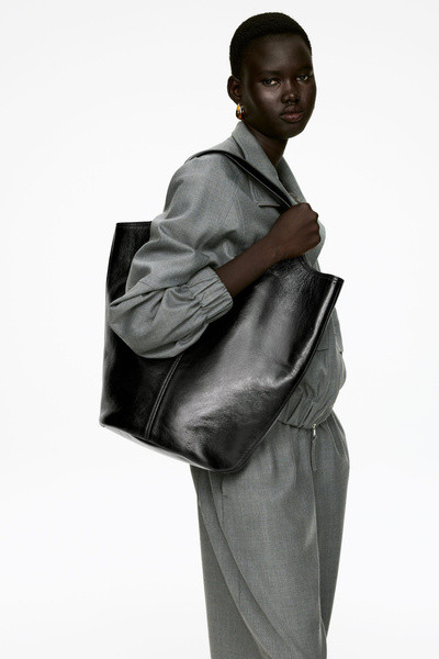 Patent Leather Tote Bag | Arket UK