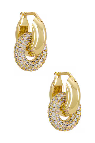 Pave Interlock Hoops
                    
                    Luv AJ | Revolve Clothing (Global)