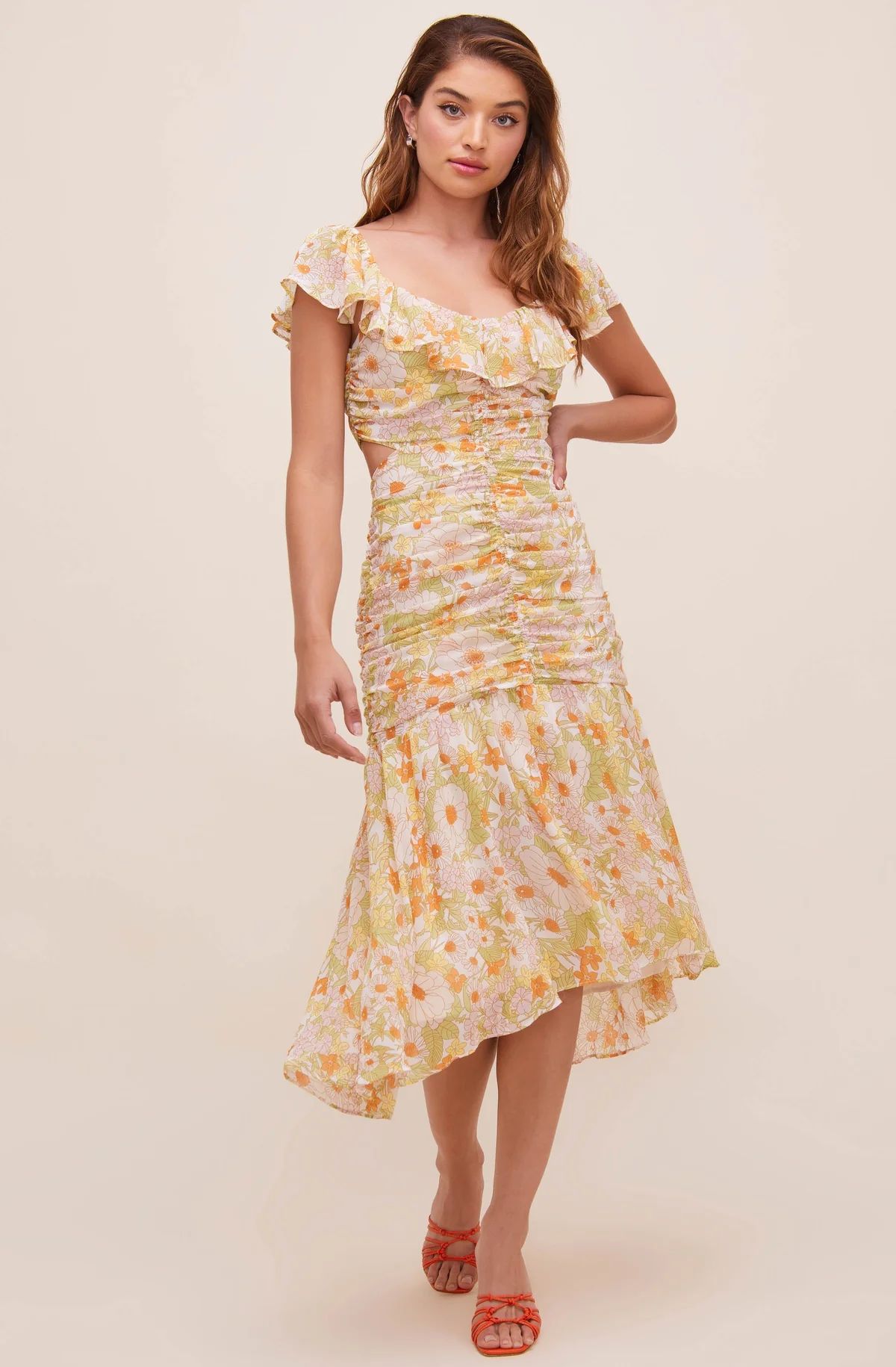 Devereaux Cutout Floral Dress | ASTR The Label (US)