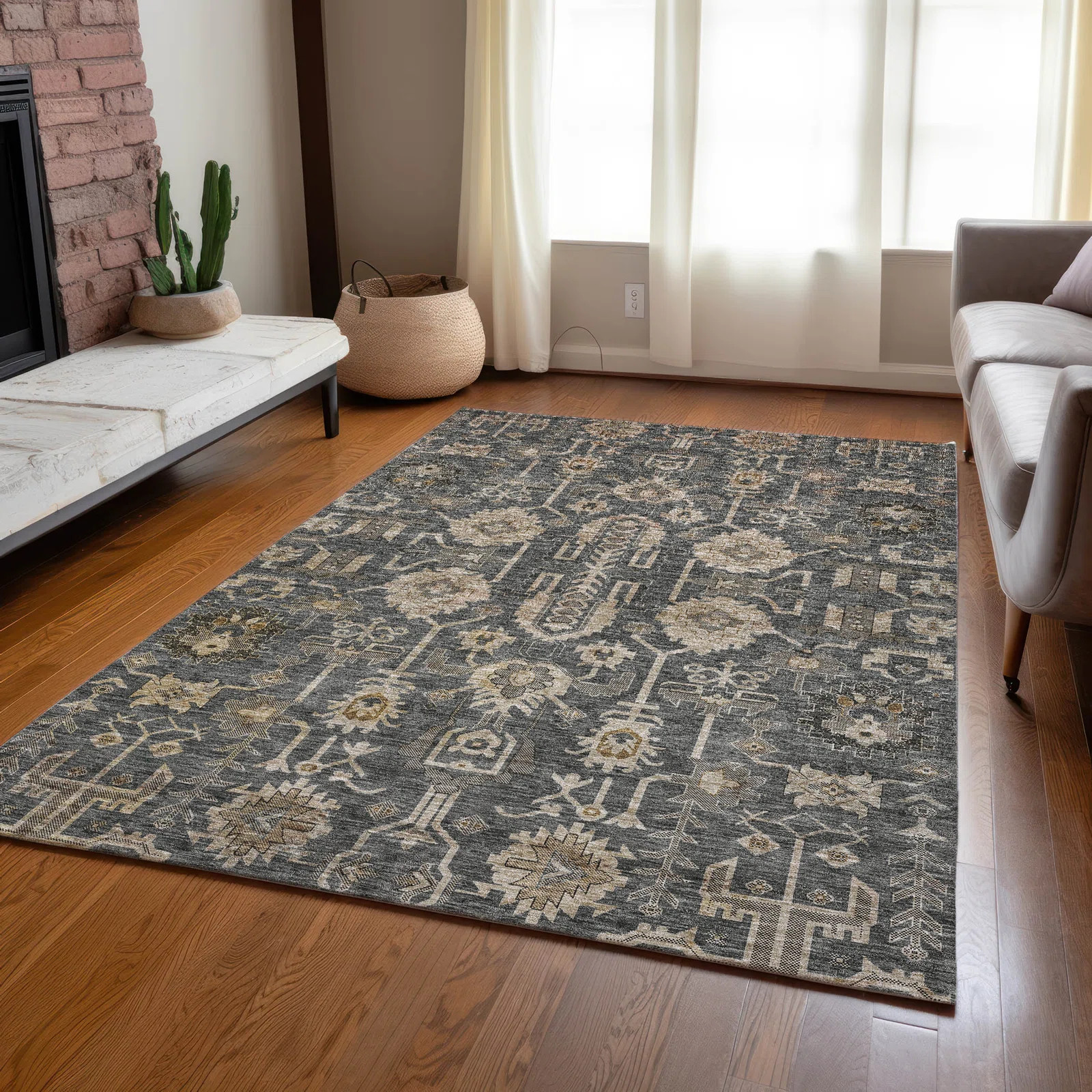 Bungalow Rose Myda Indoor/Outdoor Area Rug with Non-Slip Backing & Reviews | Wayfair | Wayfair North America