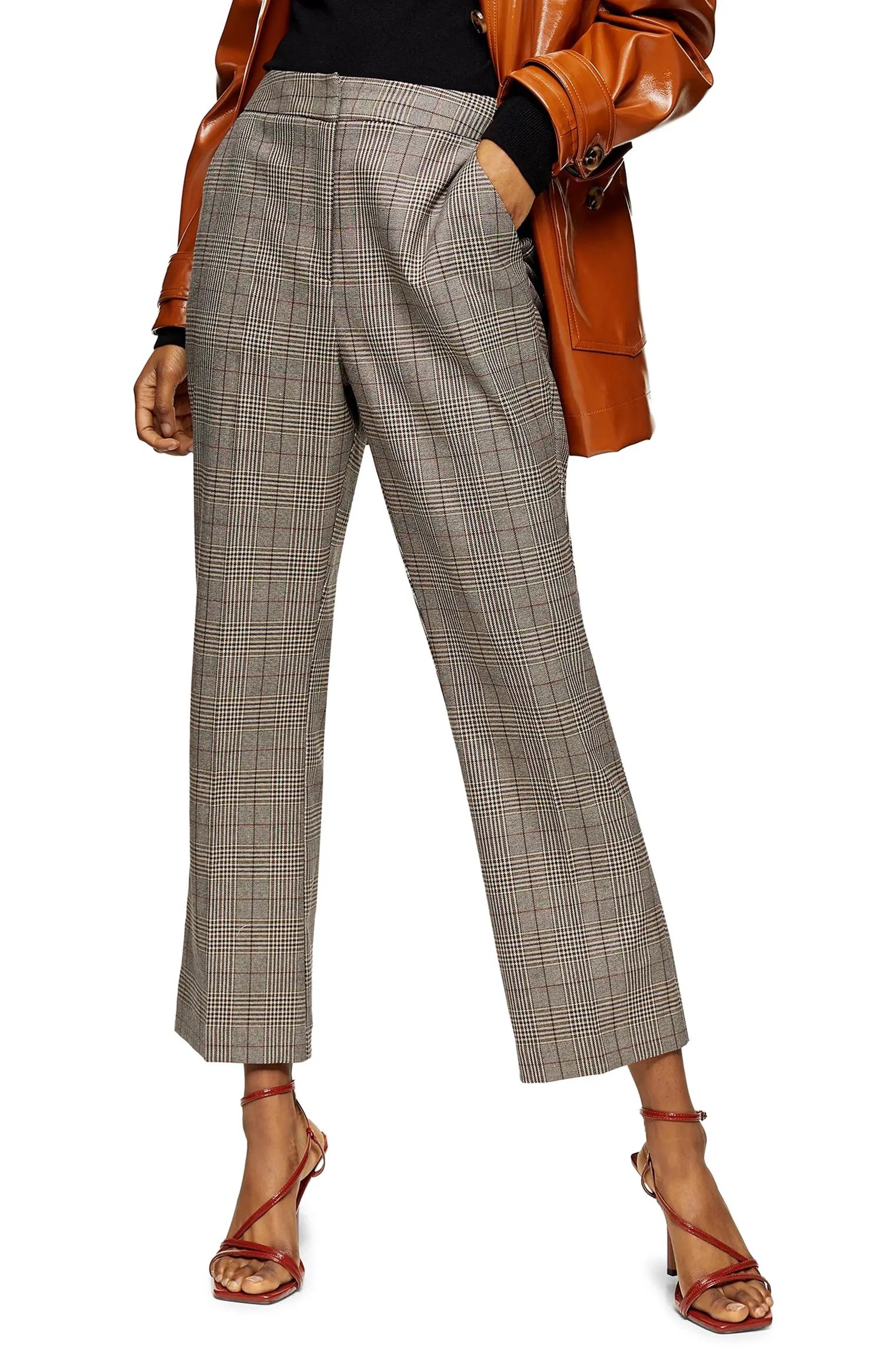 Ella Check Flare Trousers | Nordstrom