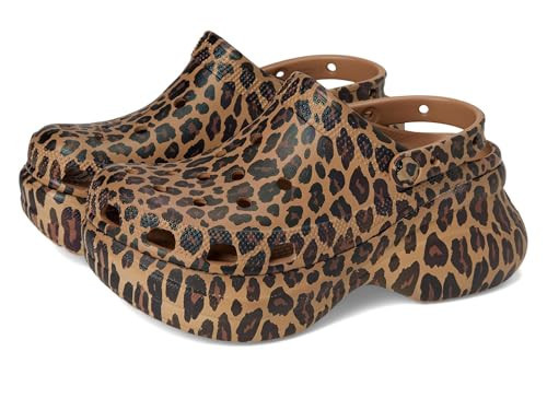 Crocs Women's Classic Bae Clogs Sepia/Leopard 8 Medium | Amazon (US)