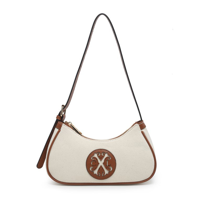 CXL by Christian Lacroix Women's Iris Logo Shoulder Bag, Black/Cognac - Walmart.com | Walmart (US)