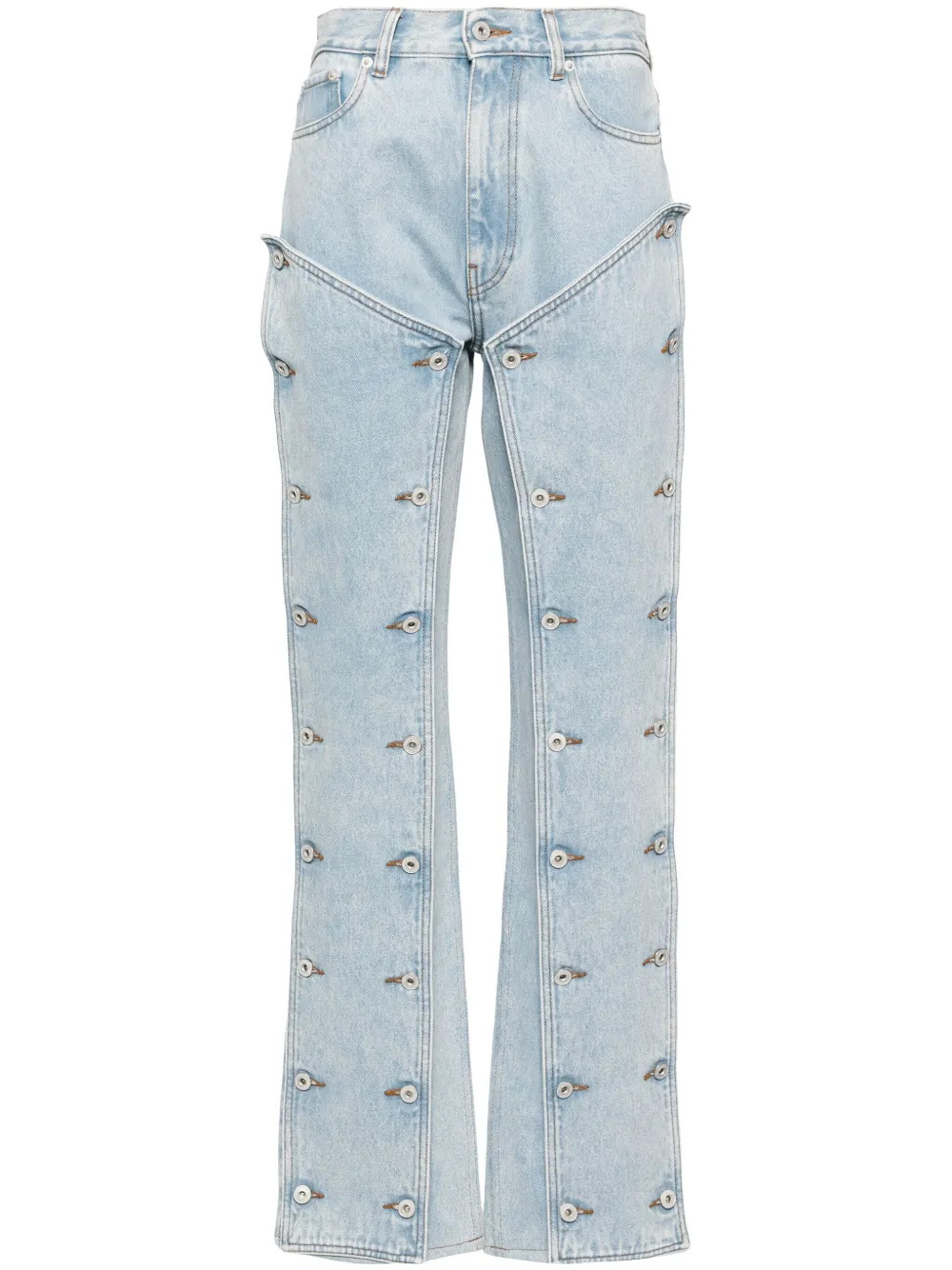 Y/Project Snap-Off Jeans | Blue | FARFETCH BN | Farfetch Global